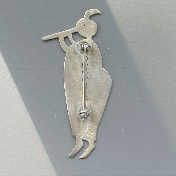 Sterling Kokopelli Pin - Picture 2 of 5